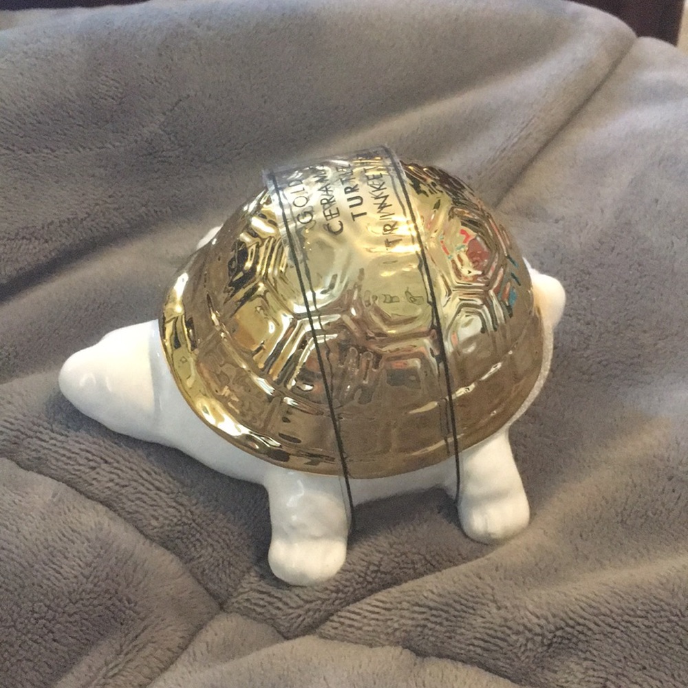 Gold turtle trinket box!